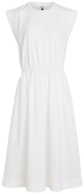 Robe blanche à épaulettes